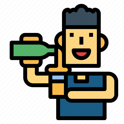 Beer, drink, man, pouring icon - Download on Iconfinder