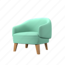 elegant armchair, chair, sofa, couch, lounge, furniture, interior, living