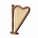 harp, classical, lyre, string, stringed, music instrument, musical, music, instrument
