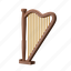 harp, classical, lyre, string, stringed, music instrument, musical, music, instrument 