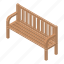 bench, cartoon, house, isometric, logo, tree, wood 