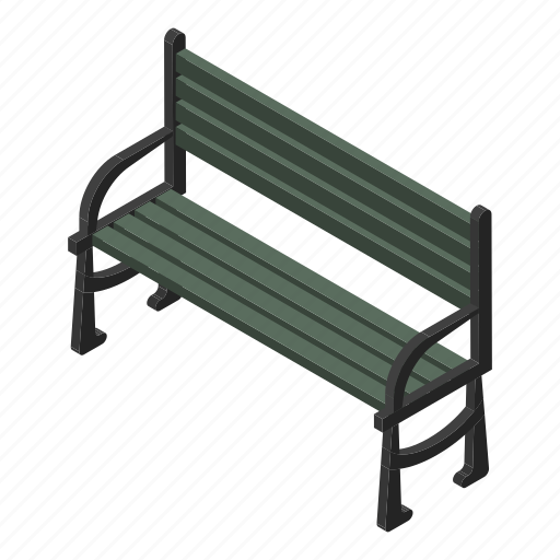 Bench, cartoon, isometric, park, silhouette, vintage, wooden icon - Download on Iconfinder