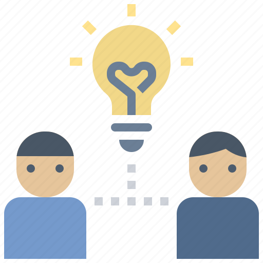 Brainstorm, idea, innovation, partner, teamwork icon - Download on Iconfinder
