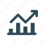 business, chart, graph, growth, increase, market, up icon 