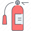 extinguisher, fire, burn, danger, fireplace, flame, security