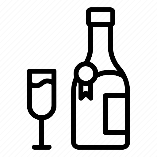 Alcoholic, beverage, champagne, drinks, liquor, wine icon - Download on Iconfinder