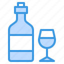 beverage, drink, bottle, glass, wine