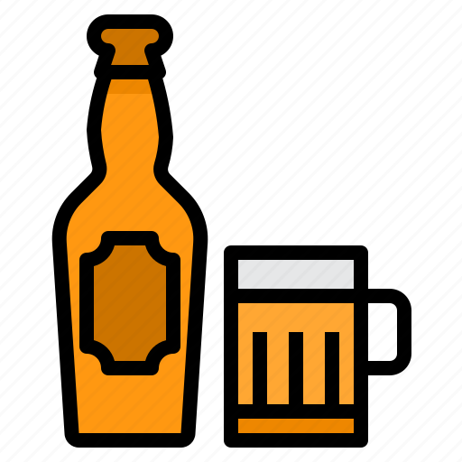 Beverage, drink, bottle, glass, beer icon - Download on Iconfinder