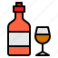beverage, drink, bottle, glass, wine 