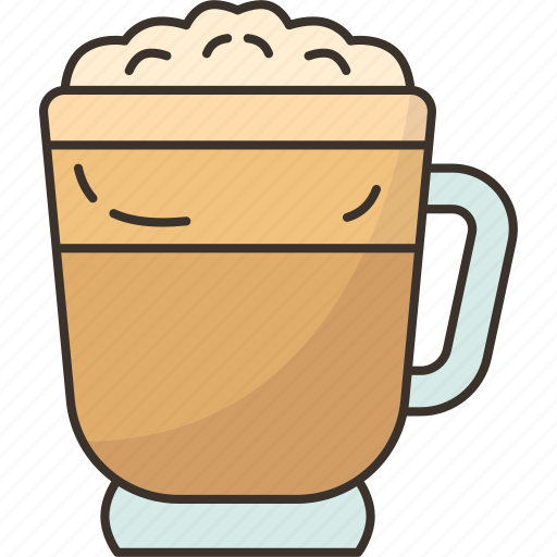 Cappuccino, coffee, espresso, drink, foam icon - Download on Iconfinder