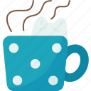 cocoa, drink, mug, warm, beverage
