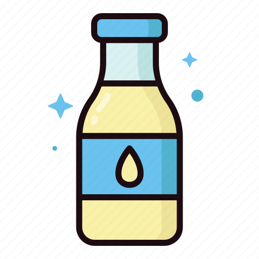 Milk bottle, milk, bottle, drink, food, milk container, beverage icon - Download on Iconfinder
