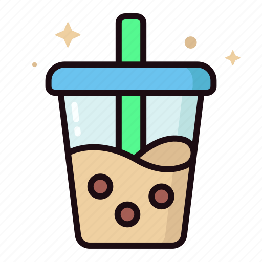 Bubble tea, tea, drink, bubble, beverage, milk tea, cup icon - Download on Iconfinder