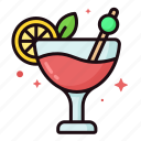 cocktail, drink, glass, beverage, juice, summer, fruit