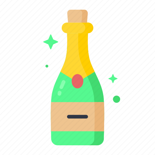 Champagne, drink, alcohol, glass, bottle, party, beverage icon - Download on Iconfinder
