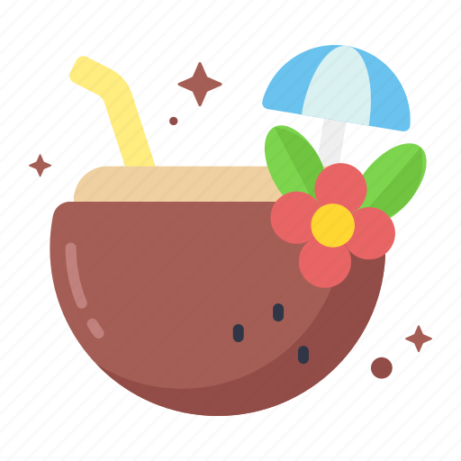 Coconut, sweet, healthy, food, dessert, fresh, summer icon - Download on Iconfinder