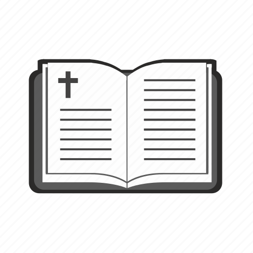 Bible, book, opened, text, religion icon - Download on Iconfinder