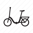 bicycle, bike, folding, woman