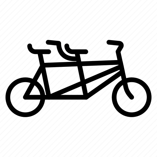 Bicycle, bike, couple, cycle, family, tandem, transport icon - Download on Iconfinder