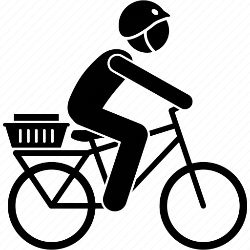 Bicycle, cycle, delivery, equipment, man, behind, deliver icon - Download on Iconfinder