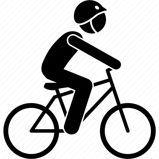 Bicycle, cyclist, person, riding, bike, rider, helmet icon - Download on Iconfinder