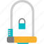 lock, security, keylocks, bicycle, device, sports, accessory 