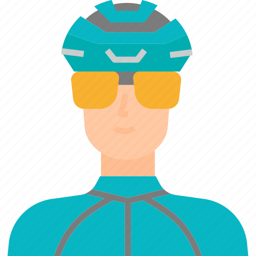 Biker, cyclist, avatar, helmet, male, ride, rider icon - Download on Iconfinder