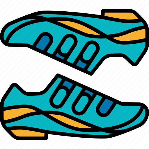 Shoes, footwear, cleats, clipless, cycling, bicycle, bike icon - Download on Iconfinder