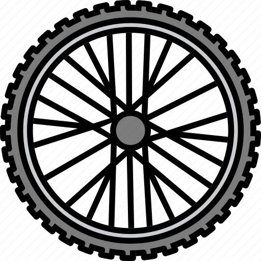 Wheel, tire, tyre, circular, parts, bicycle, bike icon - Download on Iconfinder