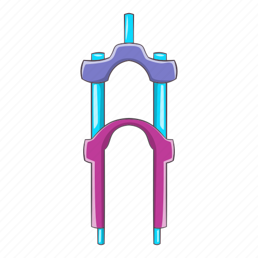 Bicycle, cartoon, fork, part, spare, steering, transportation icon - Download on Iconfinder
