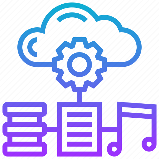 Cloud, data, database, file, music, note, service icon - Download on Iconfinder
