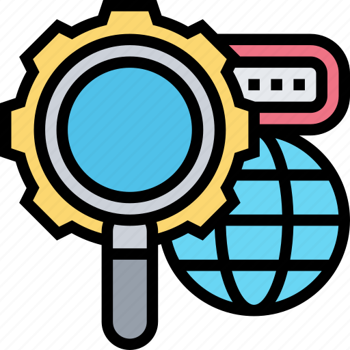 Search, engine, gear, setting, world icon - Download on Iconfinder