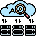 cloud, massively, processing, servers, statistics, storage, transfer 