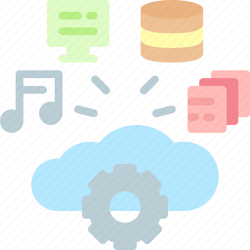 Cloud, connection, internet, massively, multimedia, servers, storage icon - Download on Iconfinder
