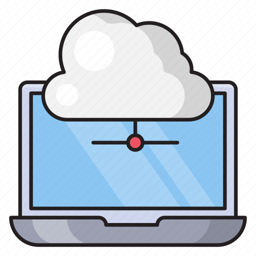 Laptop, cloud, connection, network, server icon - Download on Iconfinder