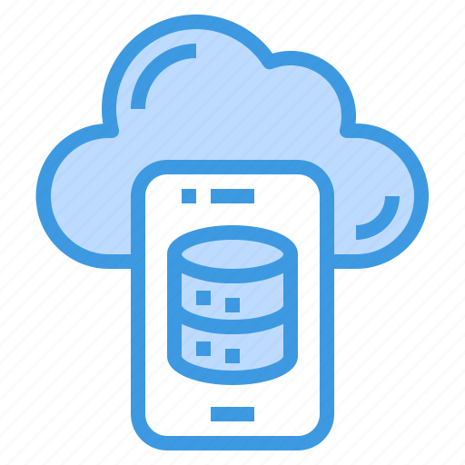 Smartphone, cloud, network, data, server icon - Download on Iconfinder
