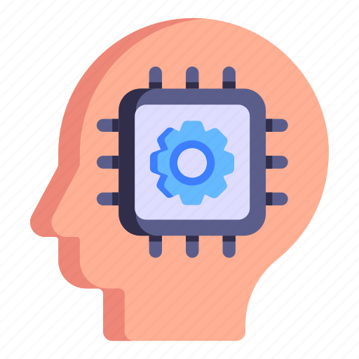 Artificial intelligence, ai mind, cyborg, machine learning, ai chip icon - Download on Iconfinder