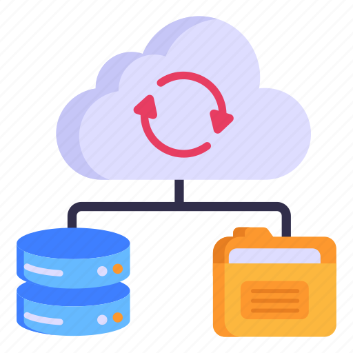 Cloud sync, cloud update, cloud backup, cloud hosting, network sync icon - Download on Iconfinder