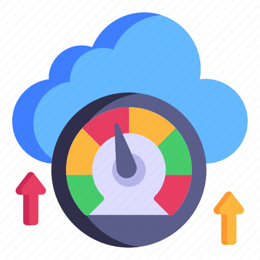 Velocity, cloud performance, cloud speed, storage performance, computing speed icon - Download on Iconfinder