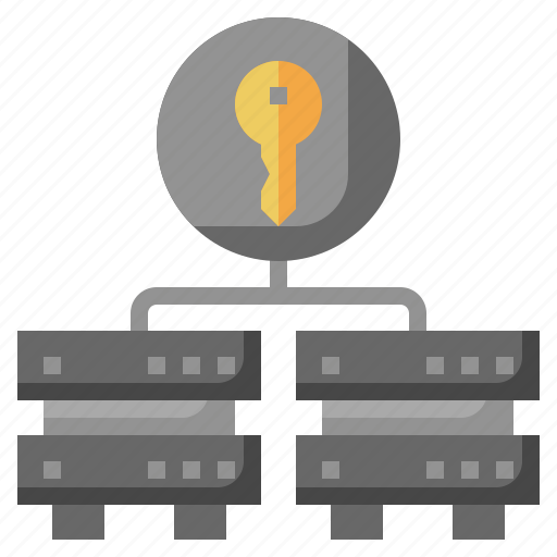 Encryption, server, network, key, lock icon - Download on Iconfinder