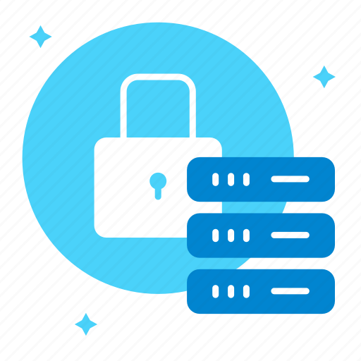Backup, data center, database protection, lock, network, safety, security icon - Download on Iconfinder