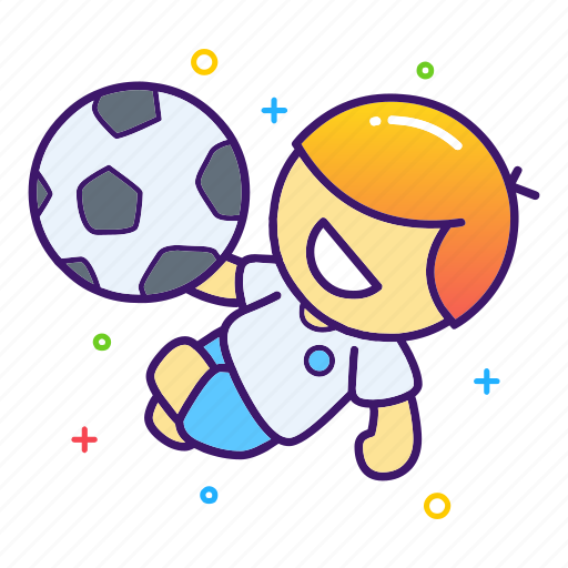 Football, jump, kick ball, overhead kick, player, soccer, sport icon - Download on Iconfinder