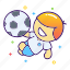 football, jump, kick ball, overhead kick, player, soccer, sport 