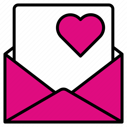 Envelope, mail, email, letter, message, love, heart icon - Download on Iconfinder