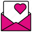 envelope, mail, email, letter, message, love, heart, valentine 