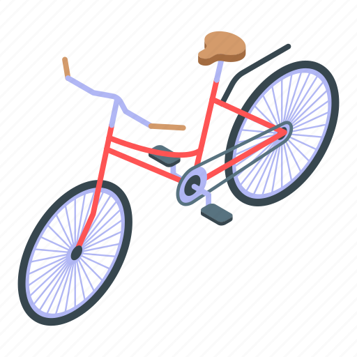 Bicycle, cartoon, city, frame, isometric, retro, silhouette icon - Download on Iconfinder