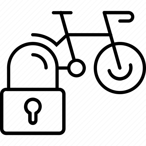 Bicycle, bike, lock, parking, sharing, transport icon - Download on Iconfinder