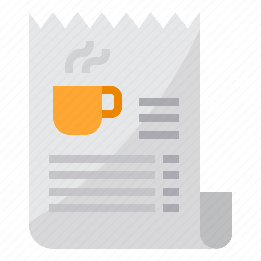 Bill, business, drink, invoice, money, payment, receipt icon - Download on Iconfinder