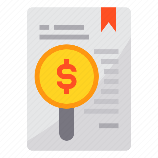 Bill, business, invoice, money, payment, receipt, search icon - Download on Iconfinder