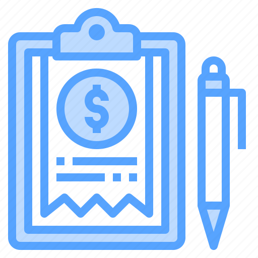 Clipboard, finance, bill, pen, money icon - Download on Iconfinder